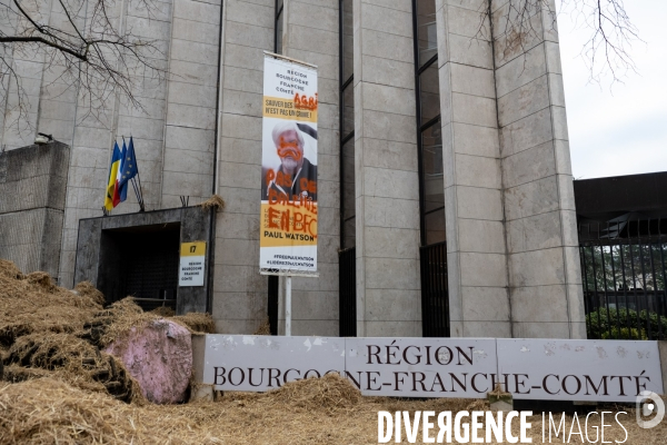Manifestation des agriculteurs a Dijon (FDSEA et Jeunes agriculteurs)