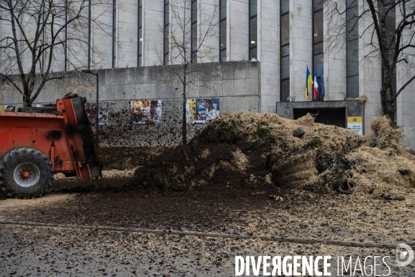 Manifestation des agriculteurs a Dijon (FDSEA et Jeunes agriculteurs)