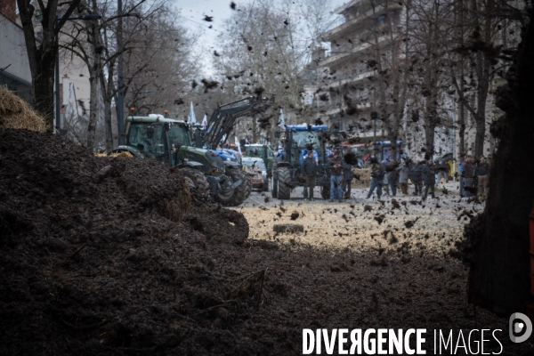 Manifestation des agriculteurs a Dijon (FDSEA et Jeunes agriculteurs)