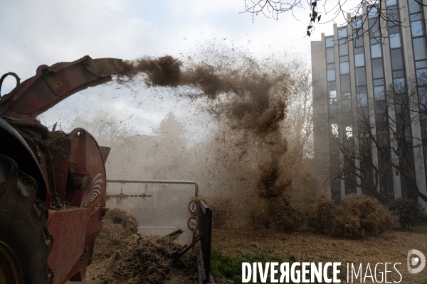 Manifestation des agriculteurs a Dijon (FDSEA et Jeunes agriculteurs)