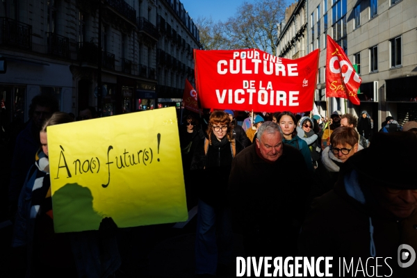 Manifestation pour l emploi et l industrie à Nantes