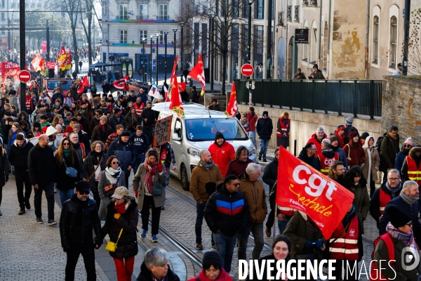 Manifestation pour l emploi et l industrie à Nantes