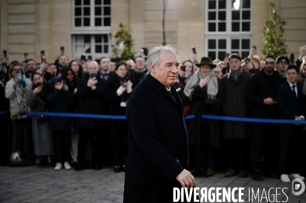 Passation de pouvoirs entre Michel BARNIER et François Bayrou