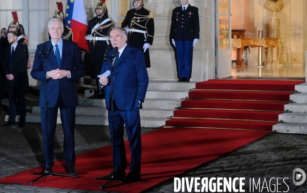 Passation de pouvoirs entre Michel BARNIER et François Bayrou