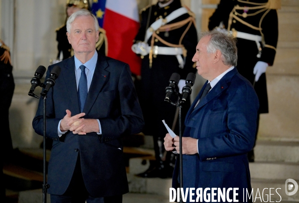 Passation de pouvoirs entre Michel BARNIER et François Bayrou