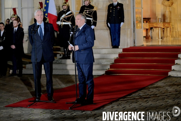 Passation de pouvoirs entre Michel BARNIER et François Bayrou