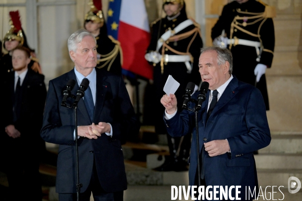 Passation de pouvoirs entre Michel BARNIER et François Bayrou