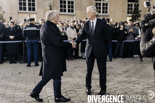 Passation de pouvoir Barnier/Bayrou