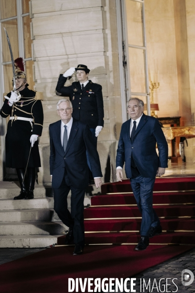 Passation de pouvoir Barnier/Bayrou