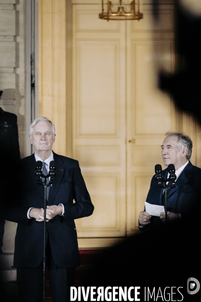 Passation de pouvoir Barnier/Bayrou