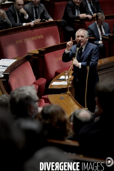 Assemblee Nationale / Questions au Premier ministre François Bayrou
