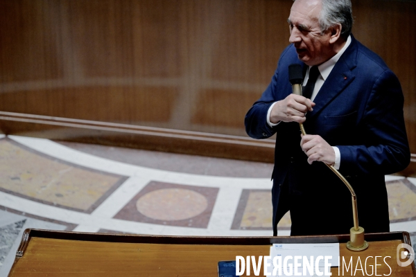 Assemblee Nationale / Questions au Premier ministre François Bayrou