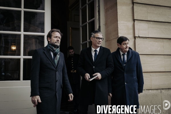 François Bayrou reçoit les groupes parlementaires à Matignon.