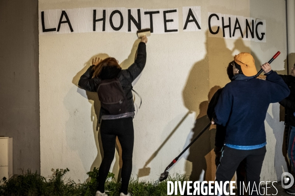 Proces des viols de Mazan - Collages feministes