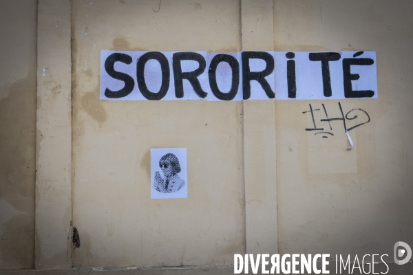 Proces des viols de Mazan - Collages feministes