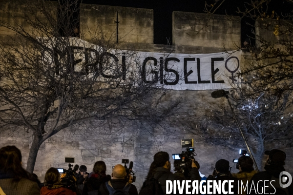 Proces des viols de Mazan - Collages feministes