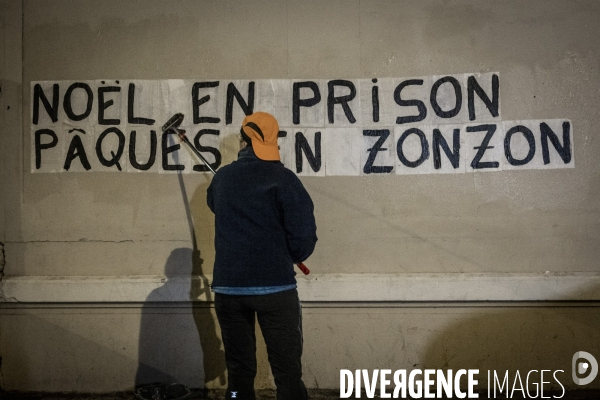 Proces des viols de Mazan - Collages feministes