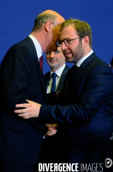 Cérémonie de passation de pouvoir entre Antoine Armand, Laurent Saint-Martin et Eric Lombard