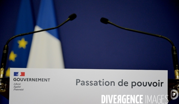 Cérémonie de passation de pouvoir entre Antoine Armand, Laurent Saint-Martin et Eric Lombard