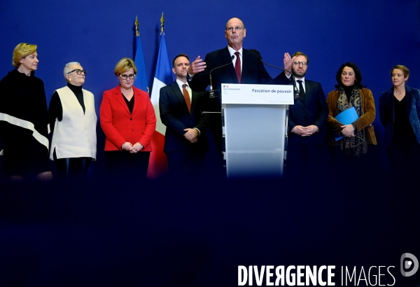 Cérémonie de passation de pouvoir entre Antoine Armand, Laurent Saint-Martin et Eric Lombard