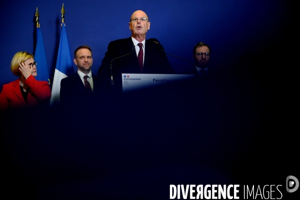 Cérémonie de passation de pouvoir entre Antoine Armand, Laurent Saint-Martin et Eric Lombard