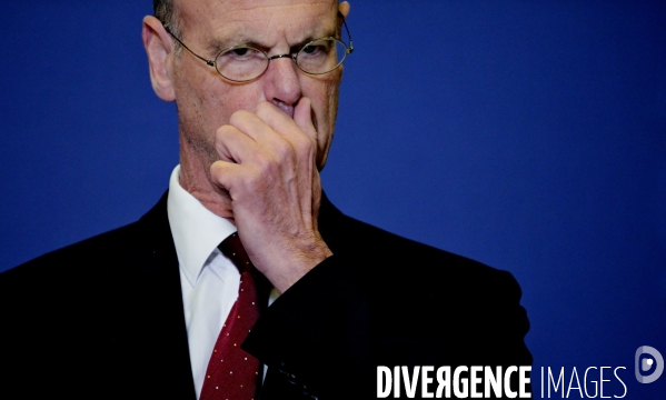 Cérémonie de passation de pouvoir entre Antoine Armand, Laurent Saint-Martin et Eric Lombard