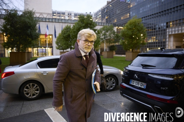 Rencontres Budget à Bercy Eric Lombard  avec Modem