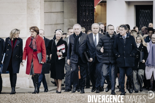 Premier conseil des ministres du gouvernement Bayrou