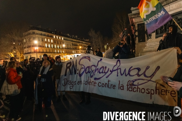 Apéro géant après le décès de Jean- Marie Le Pen
