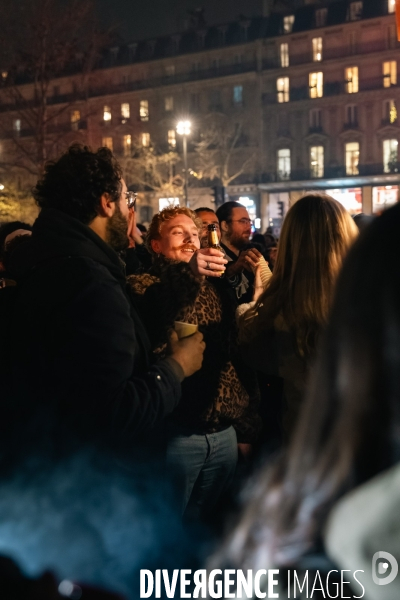 Apéro géant après le décès de Jean- Marie Le Pen
