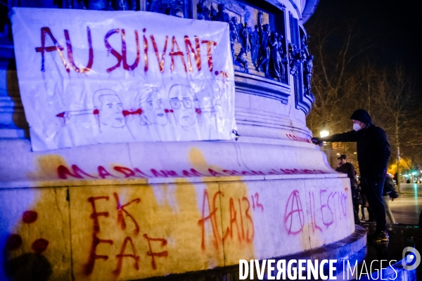 Paris | Ressemblement suite à la mort de Jean-Marie Le Pen