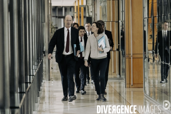 Préparation du Budget 2025 au ministère à Bercy.