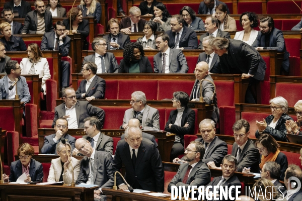 Questions au gouvernement à l’assemblée nationale.