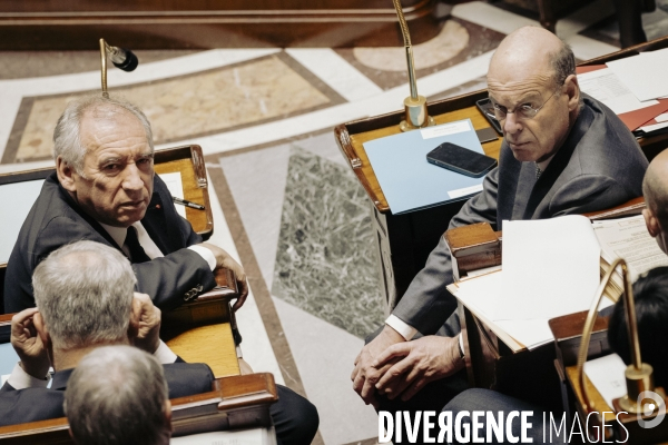 Questions au gouvernement à l’assemblée nationale.