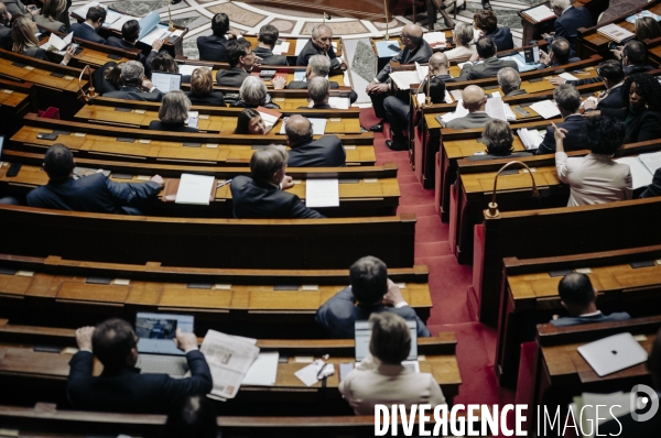 Questions au gouvernement à l’assemblée nationale.
