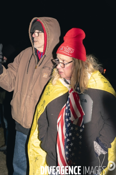 Investiture de Donald Trump - L attente de la libération des insurgés du Capitole à Washington.