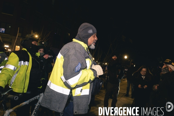 Investiture de Donald Trump - L attente de la libération des insurgés du Capitole à Washington.