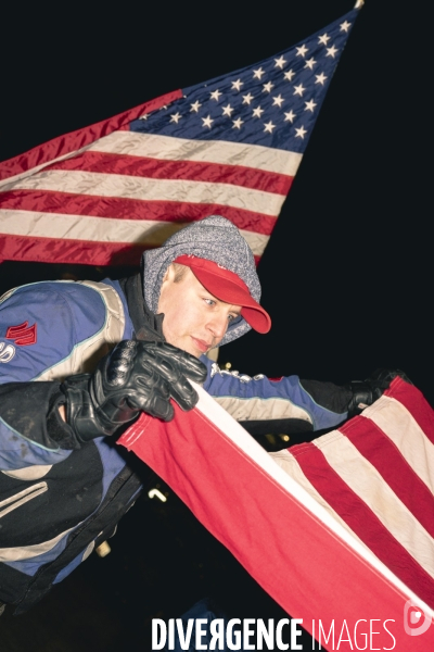 Investiture de Donald Trump - L attente de la libération des insurgés du Capitole à Washington.