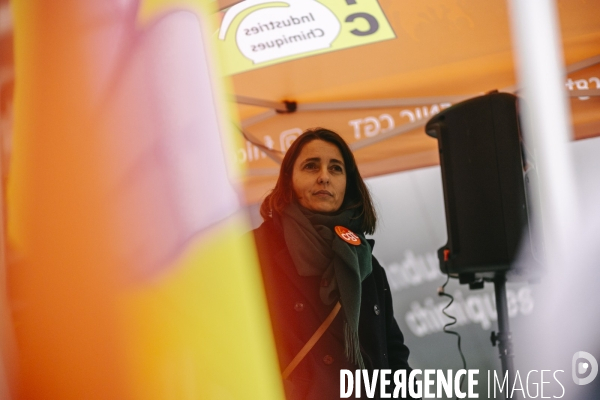 Rassemblement de la CGT contre les licenciements