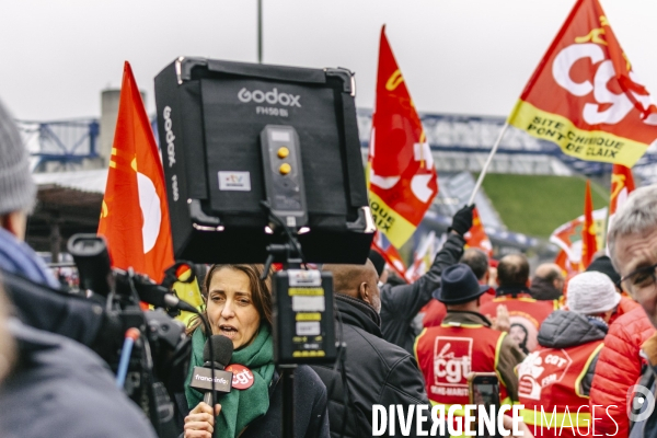 Rassemblement de la CGT contre les licenciements