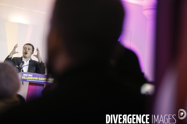 Meeting de campagne municipale de louis boyard a villeneuve-saint-georges.