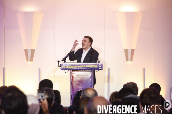 Meeting de campagne municipale de louis boyard a villeneuve-saint-georges.