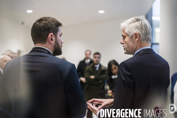 LAURENT WAUQUIEZ EN deplacement a l hay-les-roses aupres du depute vincent jeanbrun.