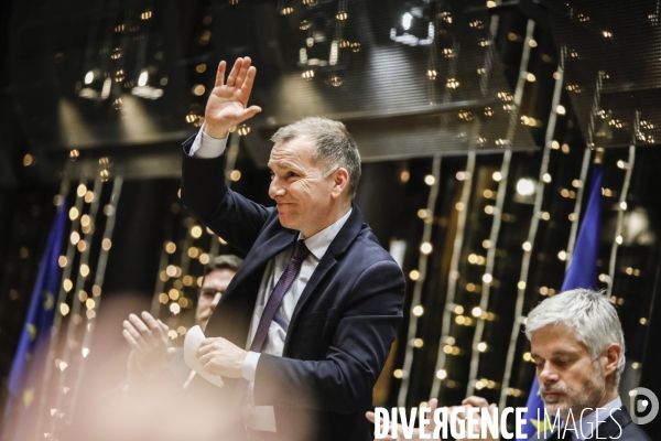 LAURENT WAUQUIEZ EN deplacement a l hay-les-roses aupres du depute vincent jeanbrun.