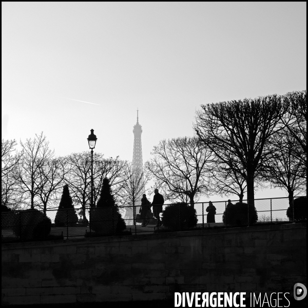 Aux Tuileries, l hiver