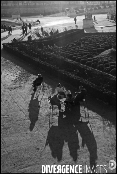 Aux Tuileries, l hiver