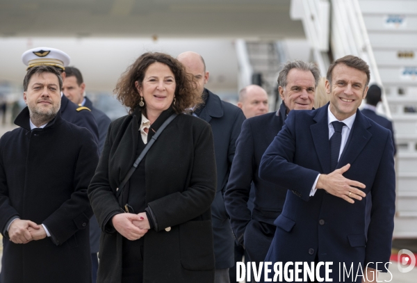 Emmanuel Macron et Narendra Modi en visite à Marseille