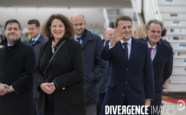 Emmanuel Macron et Narendra Modi en visite à Marseille