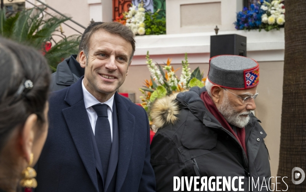 Emmanuel Macron et Narendra Modi en visite à Marseille