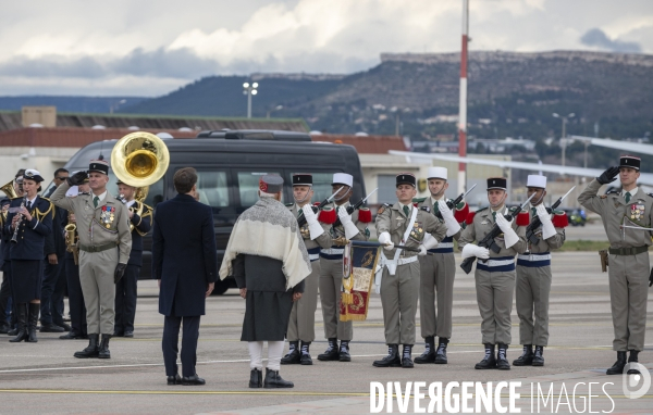 Emmanuel Macron et Narendra Modi en visite à Marseille